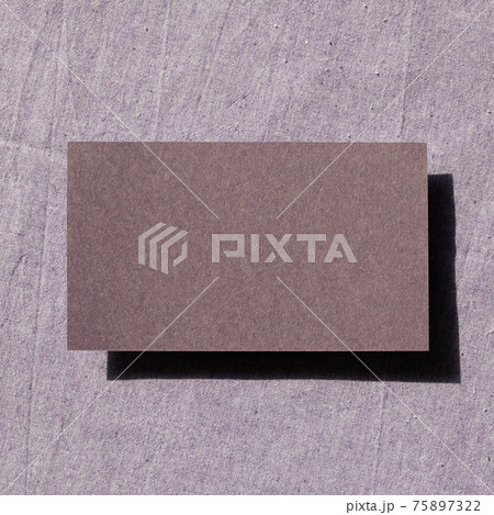 Blank memo pad, empty paper on fabric background. top view, copy space 75897322