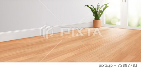 Blur living room with wood floor Blur living room with wood floor 75897783