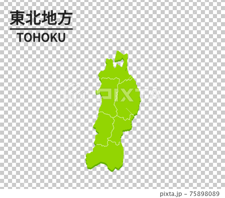 東北地方のイラスト 東北地方のイラスト 75898089