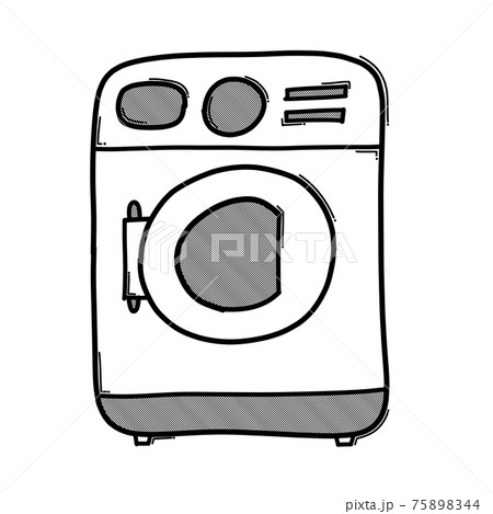 How to draw washing machine / LetsDrawIt