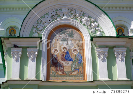 Trinity Sergius Lavra in Sergiev Posad. Russian Federation. UNESCO World Heritage Site. Trinity Sergius Lavra in Sergiev Posad. Russian Federation. UNESCO World Heritage Site. 75899273