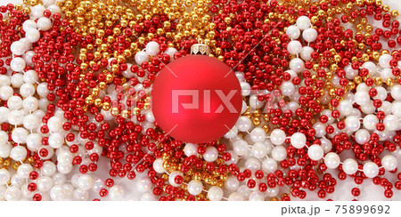 Christmas decoration on white background 75899692
