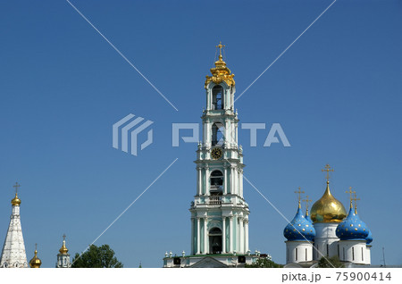 Trinity Sergius Lavra in Sergiev Posad. Russian Federation. UNESCO World Heritage Site. Trinity Sergius Lavra in Sergiev Posad. Russian Federation. UNESCO World Heritage Site. 75900414