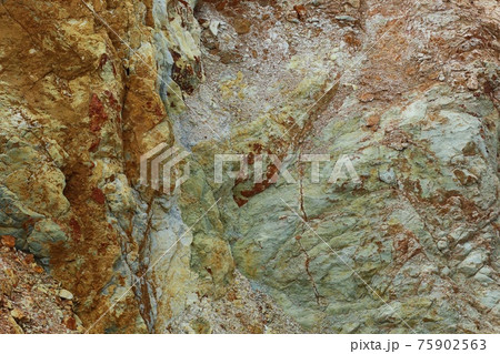 黄金崎 伊豆 伊豆半島ジオパーク 熱水変質作用 黄金崎 伊豆 伊豆半島ジオパーク 熱水変質作用 75902563