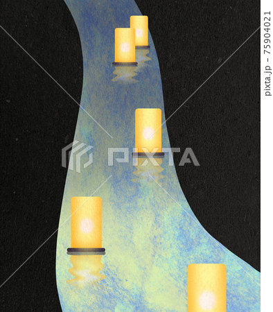 灯篭流し 灯篭流し 75904021