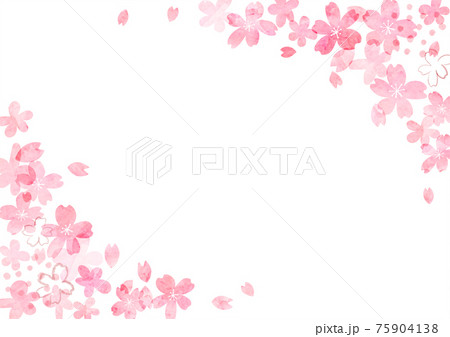 桜のイラストフレーム 桜のイラストフレーム 75904138