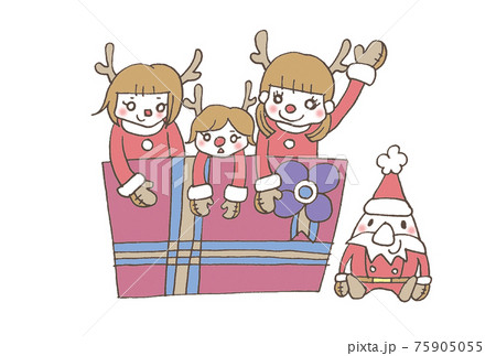 クリスマスプレゼント 3姉妹 サンタクロース クリスマスプレゼント 3姉妹 サンタクロース 75905055