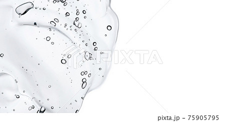 Transparent gel isolated on a white background. 75905795