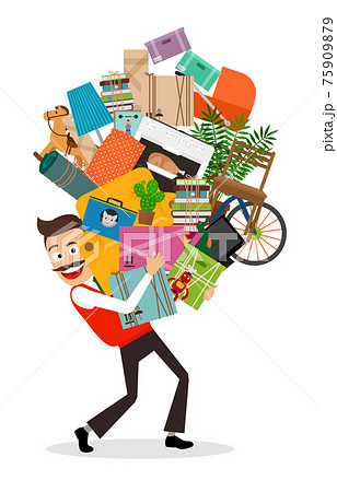 Man moving illustration 75909879