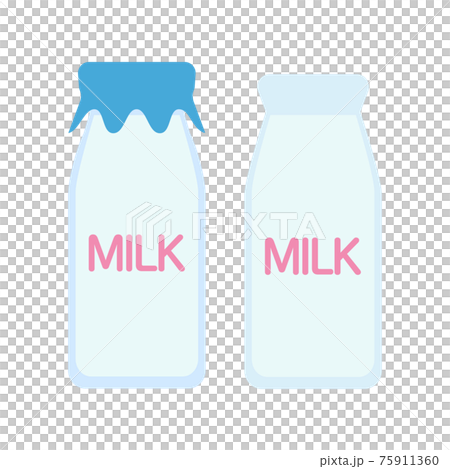 簡單可愛的奶瓶插畫平面設計 簡單可愛的奶瓶插畫平面設計 75911360