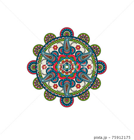 Decorative mandala ornament rosette 75912175