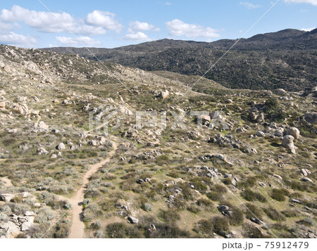 Aerial view of Simpson park wilderness valley in Santa Rosa Hills. Hemet, California Aerial view of Simpson park wilderness valley in Santa Rosa Hills. Hemet, California 75912479