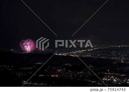 三重県 伊勢神宮奉納全国花火大会 伊勢神宮の花火大会 の写真素材