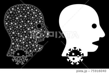 Bright Mesh 2D Sore Throat with Flash Spots 75916040
