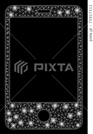 Flare Mesh 2D Smartphone with Light Spots 75917311