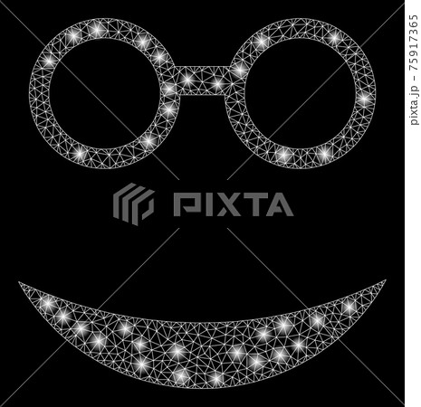 Flare Mesh Network Professor Smiley with Flare Spots Flare Mesh Network Professor Smiley with Flare Spots 75917365