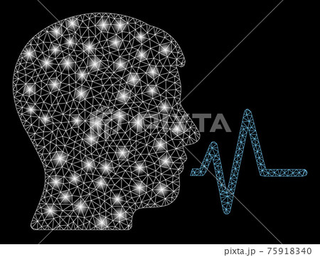 Flare Mesh Network Person Speech Signal with Flare Spots 75918340