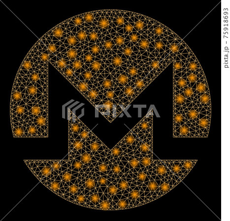 Glossy Mesh Carcass Monero with Flash Spots 75918693