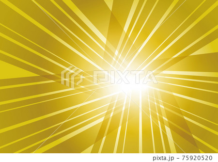 光に向かう集中線のゴールドの背景イメージイラスト素材のイラスト素材 7595