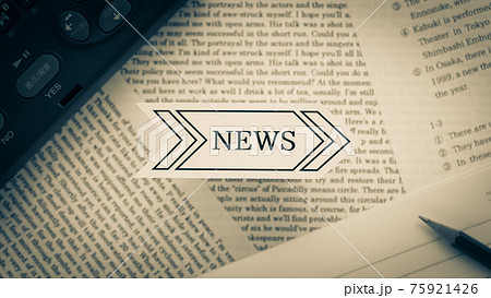 英文バックのNEWS　ニュース　英語　勉強　教養 75921426