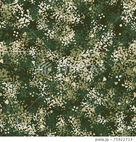 Camouflage pattern background. Modern clothing style masking camo repeat print 75922713