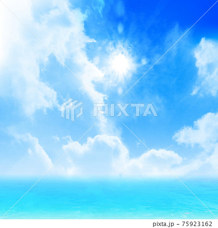 海 空 風景 背景 のイラスト素材 海 空 風景 背景 のイラスト素材