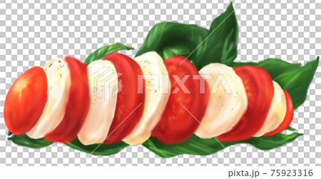 カプレーゼのイラスト 75923316