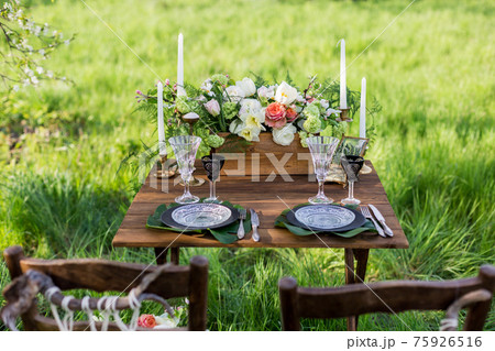 Wedding decor. Table for the newlyweds 75926516