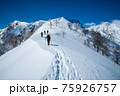 冬の遠見尾根を行く 75926757