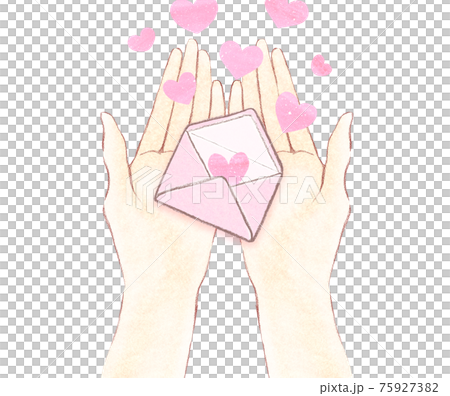 手のひらとハートのラブレター 75927382