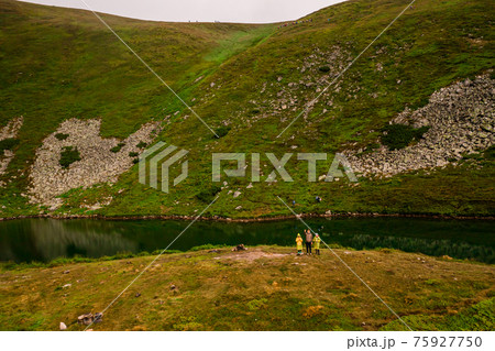 High altitude lake of the Ukrainian Carpathians, Lake Brebeneskul, the pearl of the Carpathians, a calm and ecologically clean reservoir. High altitude lake of the Ukrainian Carpathians, Lake Brebeneskul, the pearl of the Carpathians, a calm and ecologically clean reservoir. 75927750