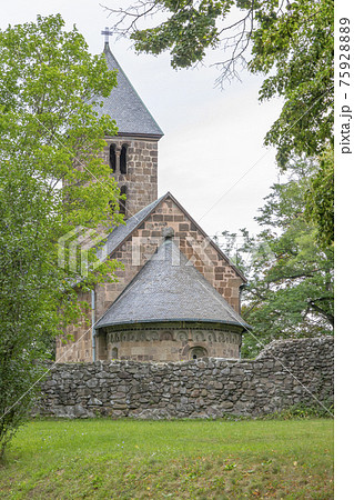 Old stone church in Nagyborzsony, Hungary Old stone church in Nagyborzsony, Hungary 75928889