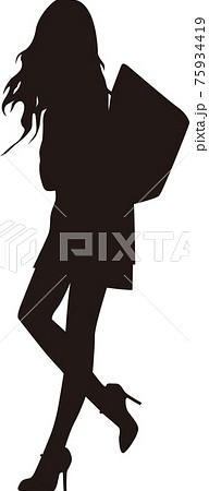 おしゃれファッションシルエット 75934419