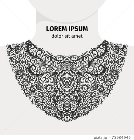 Neck print design 75934949