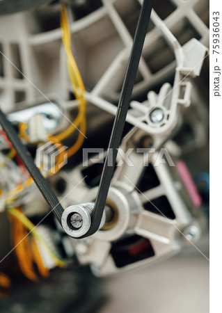 engine of washing machine with belt roller engine of washing machine with belt roller 75936043