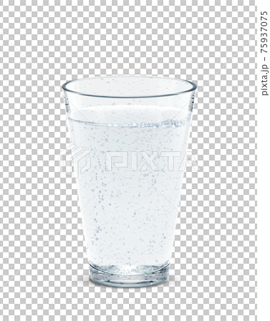 Glass Cider Soda Drink Illustration Real Sweat Glass Cider Soda Drink Illustration Real Sweat 75937075