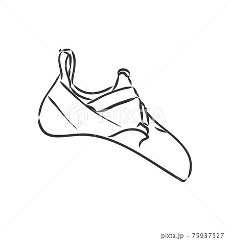 Climbing shoes outlet vector