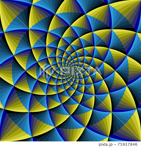 Optical Illusion Yellow Blue Royalty Free Vector Image, 44% OFF