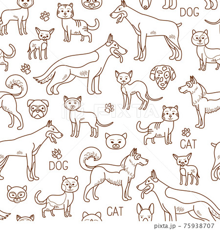 doodle pets pattern doodle pets pattern 75938707