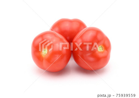 Red tomatoes on white background Red tomatoes on white background 75939559