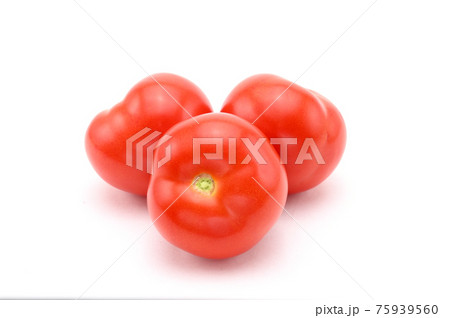 Red tomatoes on white background Red tomatoes on white background 75939560
