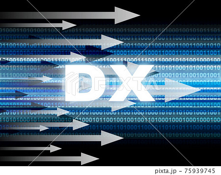 デジタルトランスフォーメーション　背景素材 75939745
