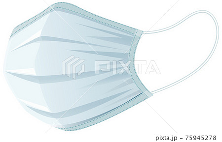 Isolated medical mask on white background 75945278