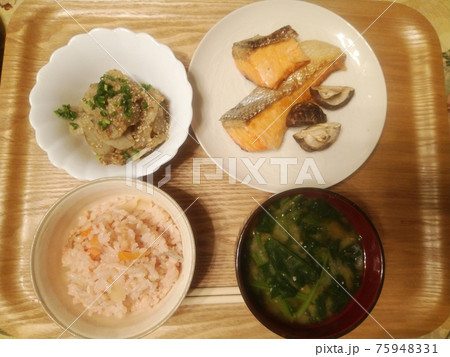 桜ごはんの夕食 75948331