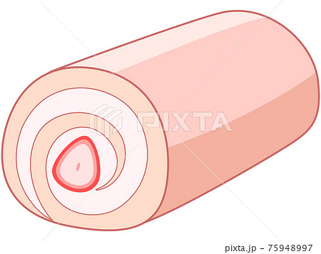 イチゴのロールケーキ イチゴのロールケーキ 75948997