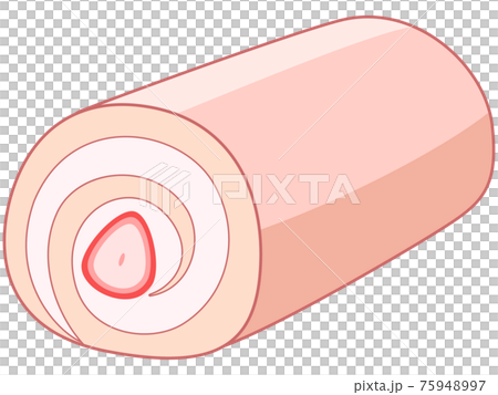 イチゴのロールケーキ イチゴのロールケーキ 75948997