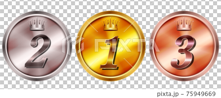 Medal crown gold icon Medal crown gold icon 75949669