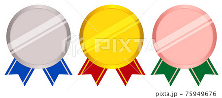 メダル 金 アイコンのイラスト素材