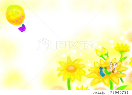 Illustration of insects seeing off the balloon... - Stock Illustration  [75949751] - PIXTA