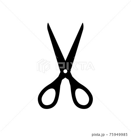 Scissors Silhouette Icon Stock Illustration